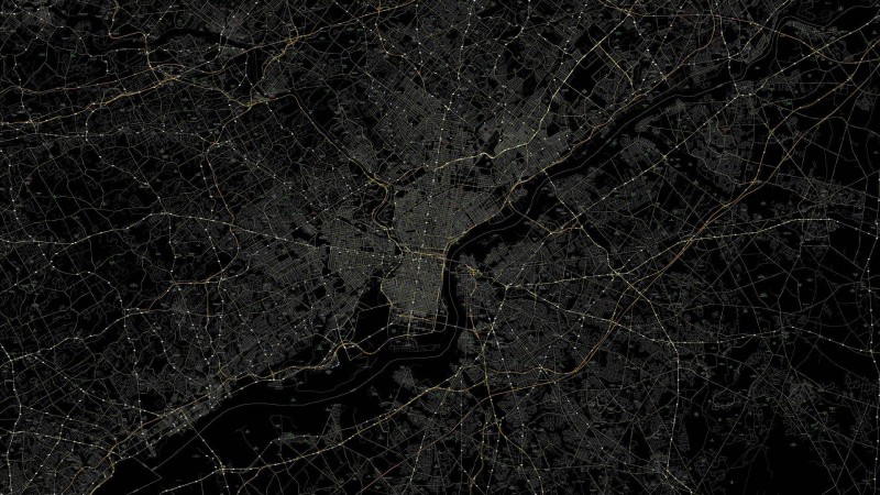 Philadelphia, USA, City, Map, Aerial View, Street Wallpaper