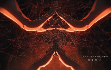 Jujutsu Kaisen, Hands, Japanese, Red Background Wallpaper