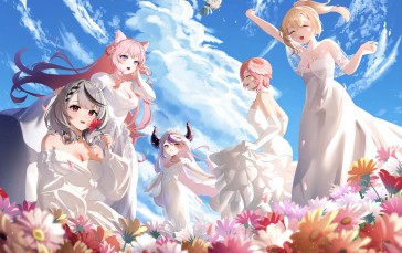 Anime Girls, Hololive, Virtual Youtuber, Sakamata Chloe, Hakui Koyori Wallpaper
