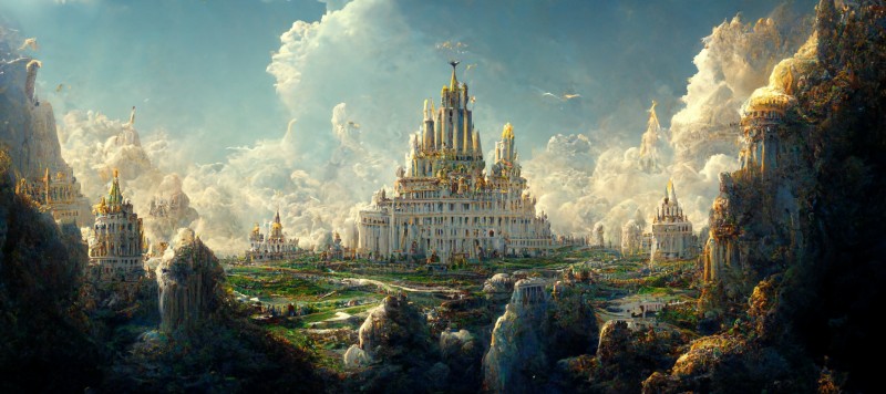 Castle, Fantasy Architecture, AI Art, Fantasy Art Wallpaper