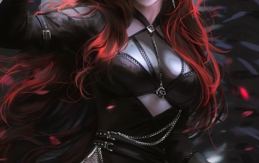 Nixeu, Digital Art, Artwork, Illustration, Katarina (League of Legends), Long Hair Wallpaper