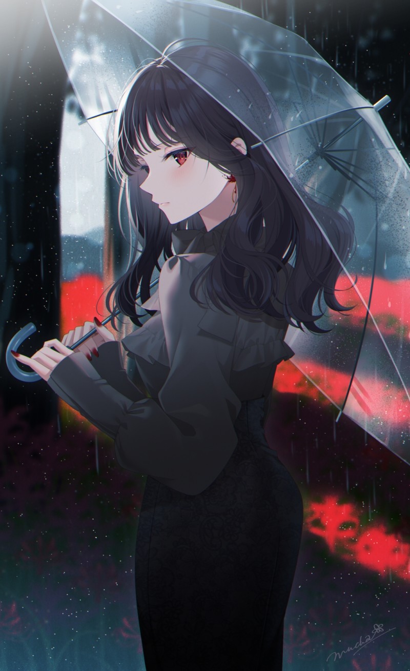 Anime, Anime Girls, Pixiv, Original Characters, Portrait Display, Umbrella Wallpaper