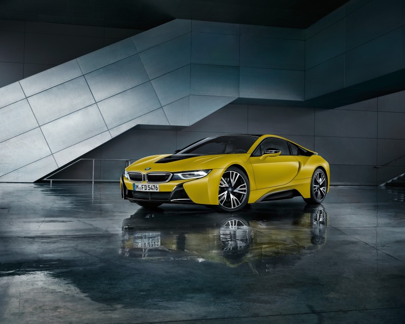 BMW, BMW I8, Car, Yellow Cars, Reflection Wallpaper