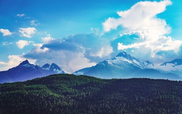 Mountains, Landscape, Nature, Canada, Clouds Wallpaper