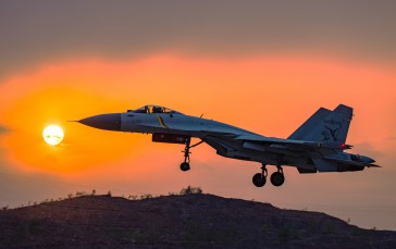 People’s Liberation Army Navy, J-15, Military Aircraft, Military, Military Vehicle, Sunset Wallpaper