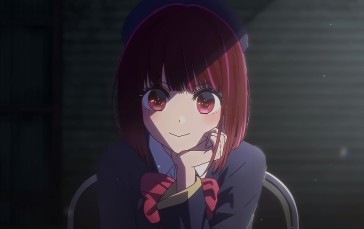 Oshi No Ko, Kana Arima, Anime Girls, Red Eyes, Anime Screenshot Wallpaper