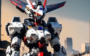 AI Art, Robot, Machine, Gundam Wallpaper