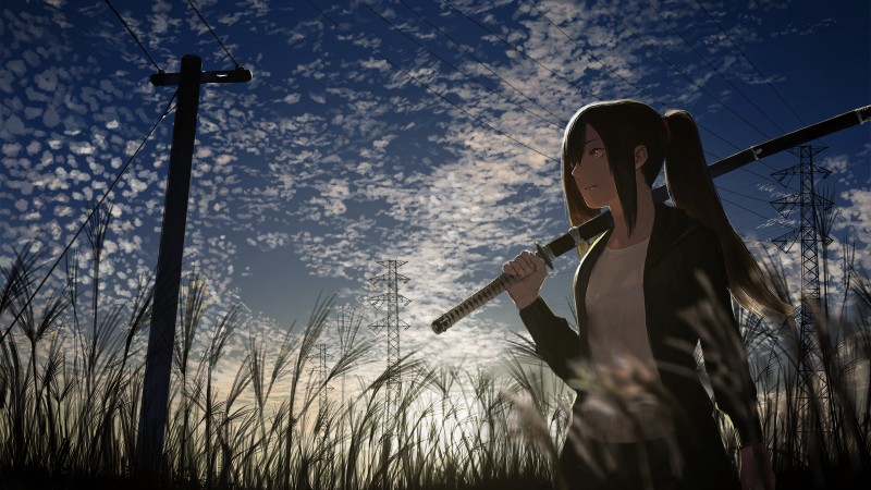 Anime, Anime Girls, Original Characters, Sword, Katana Wallpaper
