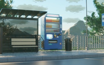 Vending Machine, Bus Stop, Blender, Street, Soda Wallpaper