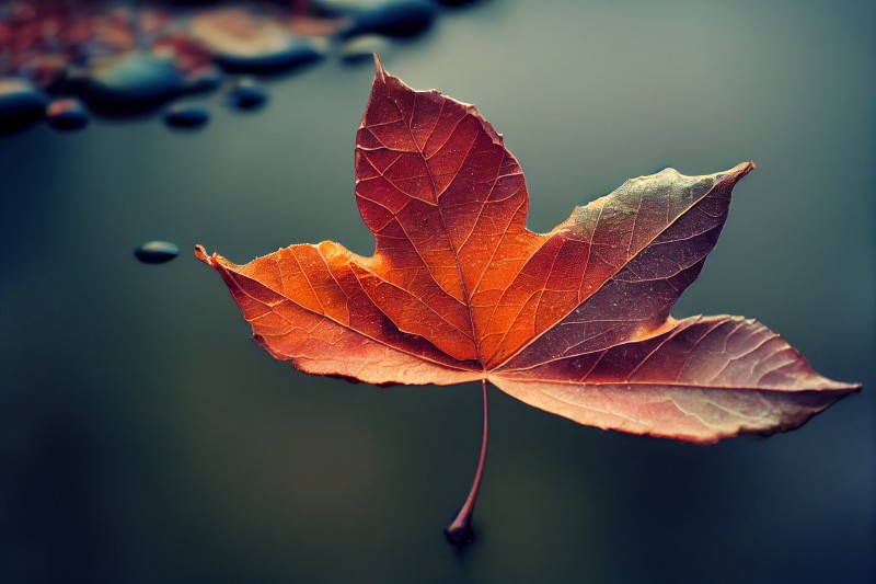 Fall, Fallen Leaves, Leaves, Water Wallpaper