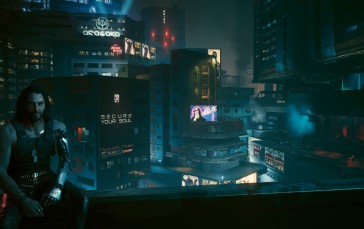 Cyberpunk 2077, Johnny Silverhand, Video Games, Night, City Wallpaper