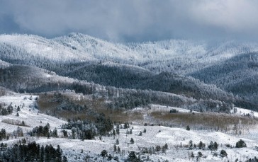 Colorado, USA, Snow, Winter, Mountains, Nature Wallpaper