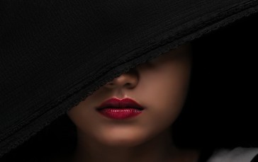 Model, Women, Face, Red Lipstick Wallpaper
