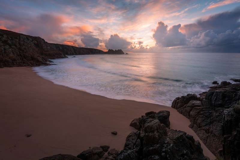 Beach, Landscape, Sunset, Clouds Wallpaper