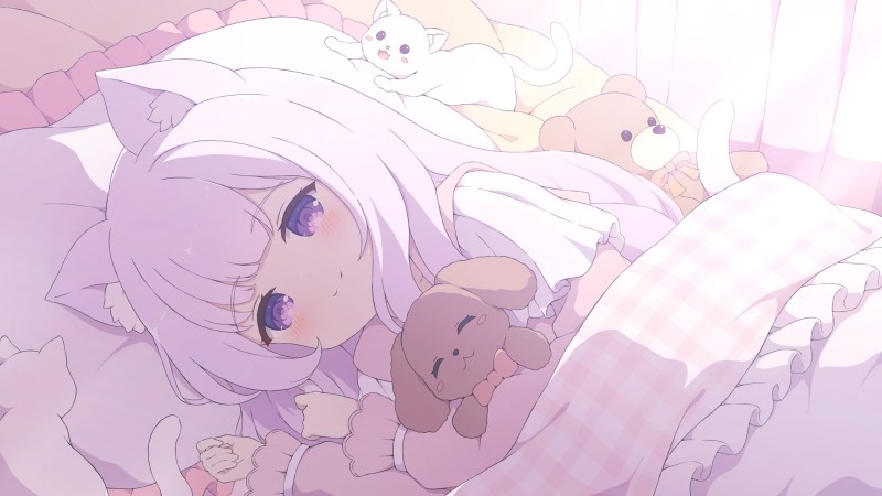 Anime, Anime Girls, Lying Down, Lying on Side Wallpaper