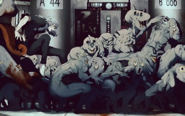 Mahito (Jujutsu Kaisen), Jujutsu Kaisen, Anime Boys, Creature, Long Hair, Smiling Wallpaper