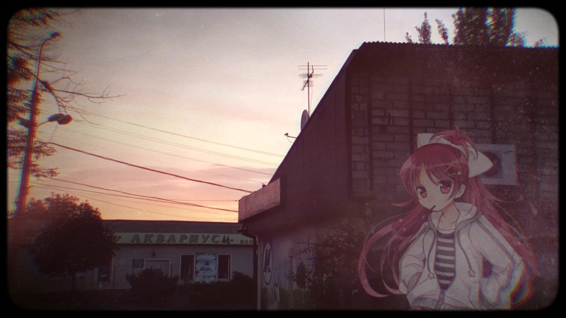 Animeirl, Redhead, Sunset, Sakura Kyouko, Anime Girls Wallpaper