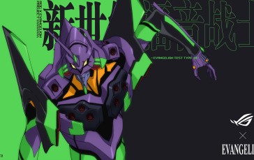 Neon Genesis Evangelion, Mechs, Anime, Logo Wallpaper