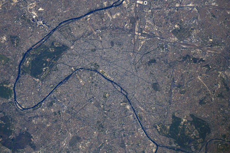 Paris, Satellite Photo, France, Urban, City Wallpaper