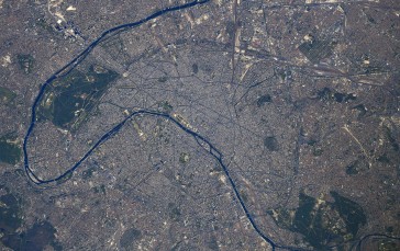 Paris, Satellite Photo, France, Urban, City Wallpaper