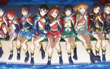 Shoujo Kageki Revue Starlight, Shoujo☆Kageki, Sitting, Uniform Wallpaper