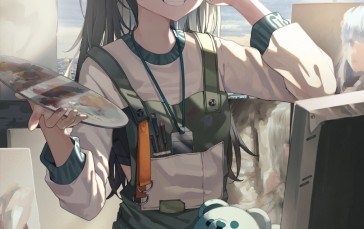 Anime, Anime Girls, Portrait Display, Smiling Wallpaper