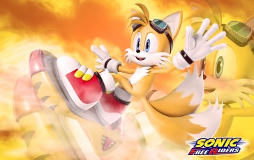 Sonic, Tail, Fox, Sonic Riders Wallpaper