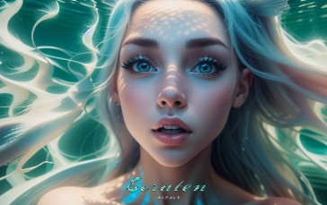 Mania Carta, CGI, Women, Turquoise Eyes Wallpaper