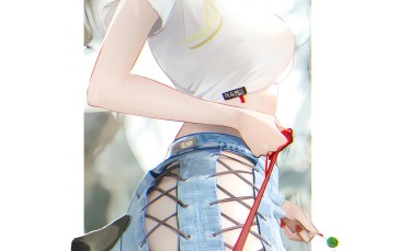 Anime, Anime Girls, Kal’tsit (Arknights), Cat Girl, White Hair Wallpaper