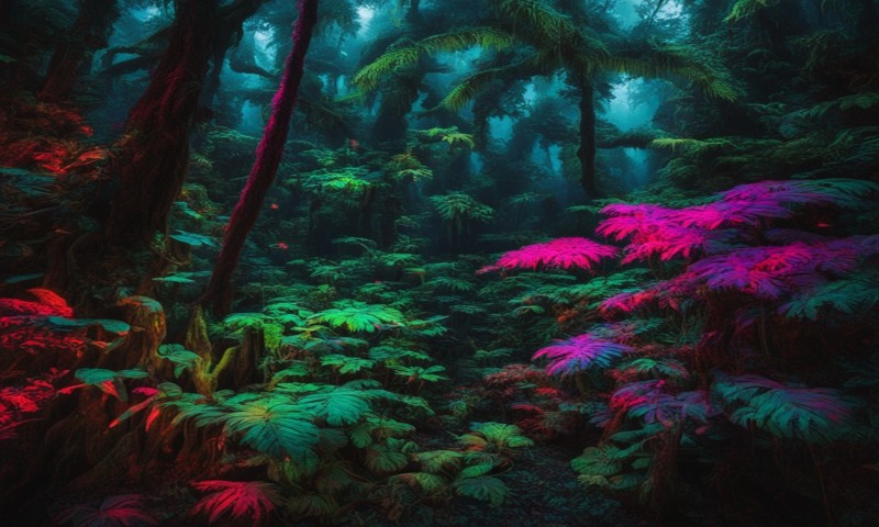 Nature, Colorful, AI Art Wallpaper