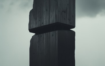 AI Art, Portrait Display, Monolith, Monument Valley, Balance Wallpaper