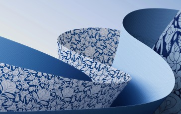 Windows 11, Blue, Simple Background, Minimalism Wallpaper