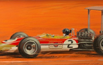 Formula Cars, Painting, Oil Painting, Graham Hill Wallpaper