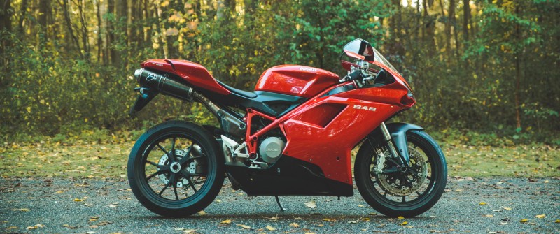 Vehicle, Motorcycle, Ducati, Leaves, Ducati 848 Wallpaper