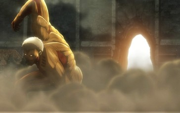 Shingeki No Kyojin, Armored Titan, Reiner Braun, Blonde, Armor, Hole Wallpaper