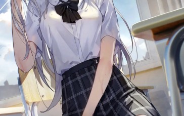 Anime Girls, Anime, Water Bottle, Schoolgirl Wallpaper