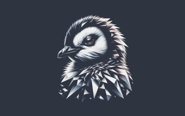 Linux, Simple Background, Minimalism, Penguins, Animals Wallpaper