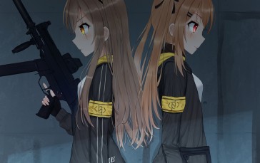 Anime, Anime Girls, Girls Frontline, UMP45 (Girls Frontline) Wallpaper