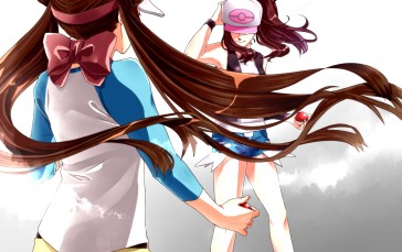 Anime, Anime Girls, Pokémon, Rosa (Pokémon), Hilda (Pokemon) Wallpaper