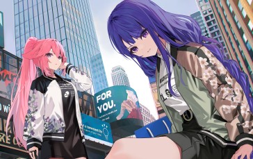 Anime, Anime Girls, Yae Miko (Genshin Impact), Raiden Shogun (Genshin Impact) Wallpaper