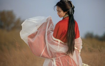 Asian, Women, Actress, Hanfu, Dark Hair Wallpaper
