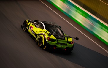 Screen Shot, Racing, Ferrari, GT3 Racing, Motorsport, Video Games Wallpaper