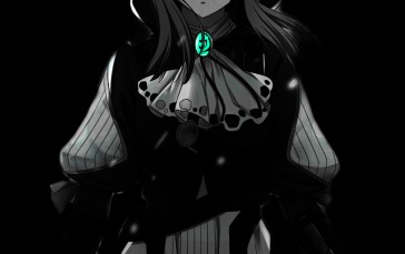 Violet Evergarden (character), Violet Evergarden, Black Background, Dark Background, Glowing, Anime Girls Wallpaper