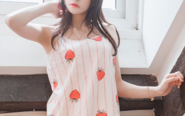 CherryNeko, Women, Model, Asian, Women Indoors, Dark Hair Wallpaper