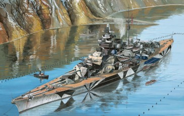 Warship, Army, Sea, Military, Pocket Battleship Wallpaper