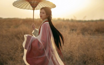 Asian, Women, Hanfu, Dark Hair Wallpaper