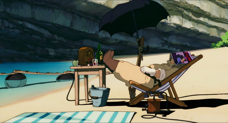 Porco Rosso, Studio Ghibli, Anime, Beach Wallpaper