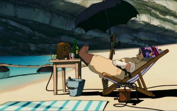 Porco Rosso, Studio Ghibli, Anime, Beach Wallpaper