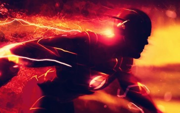 The Flash, Barry Allen, DC Comics, Superhero, Watermarked Wallpaper