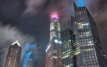 Trey Ratcliff, Photography, City Lights, Skyscraper, Sky Wallpaper